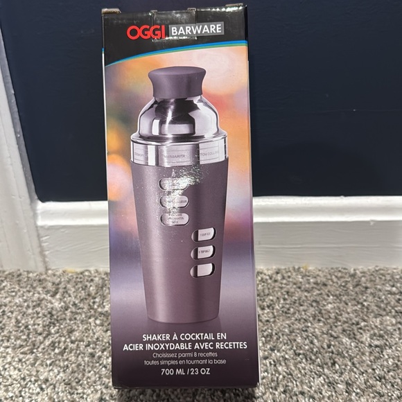 πNEW IN BOX π OGGI Dial A Drink 23 oz Cocktail Shaker β’ 8 Recipes - Picture 3 of 12
